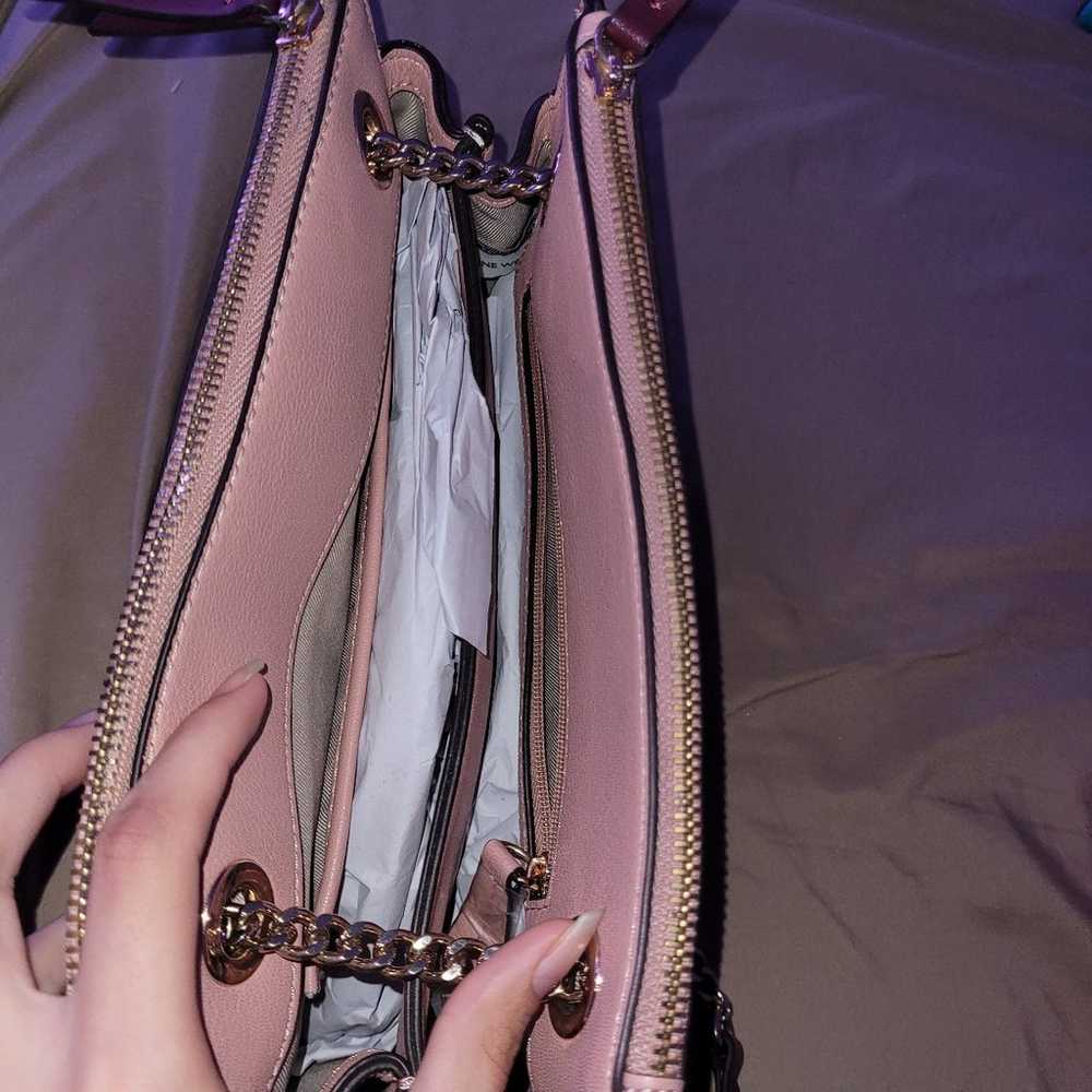 Nine West Pink Leather Handbag - image 4