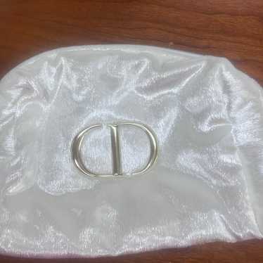 Christian Dior Beauty Cosmetic Makeup Bag white f… - image 1