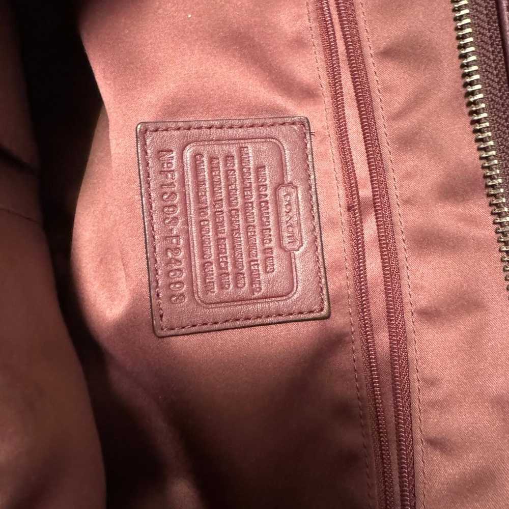 Coach pink quilted and suede bag - image 5