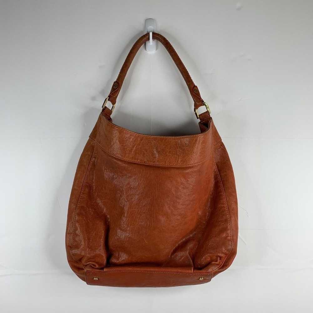 Tory Burch Bag Orange Leather Hobo Satchel Handba… - image 10