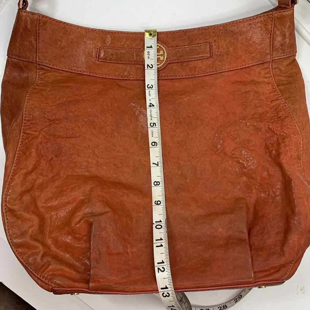 Tory Burch Bag Orange Leather Hobo Satchel Handba… - image 12