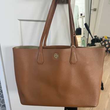 Tory burch brown leather Tote - image 1