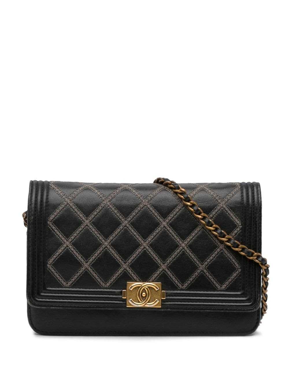 CHANEL Pre-Owned 2013-2014 Boy Chanel wallet-on-c… - image 1