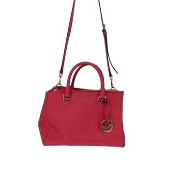 Michael Kors Womens Saffiano Leather Satchel Bag … - image 1