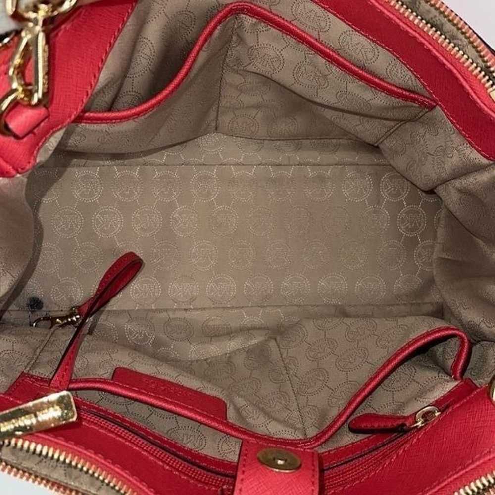 Michael Kors Womens Saffiano Leather Satchel Bag … - image 8