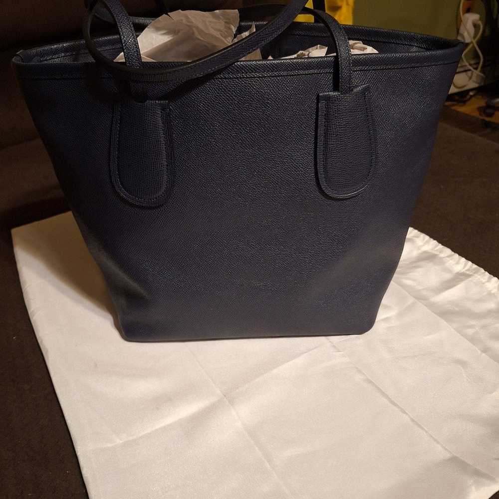 Coach 33915 leather zipper top tote shoulder bag … - image 3
