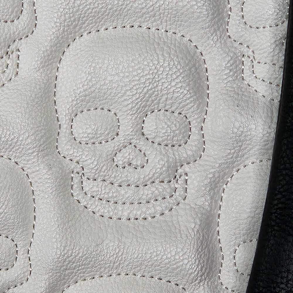 Rare Vintage Betsey Johnson B&W Embossed Quilted … - image 4