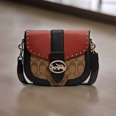 Coach georgie saddle bag