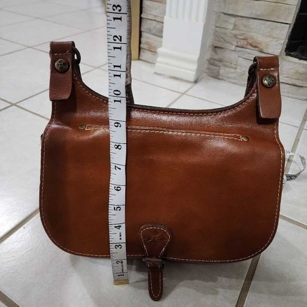 PATRICIA NASH London Smooth Leather Saddle Bag Cr… - image 10
