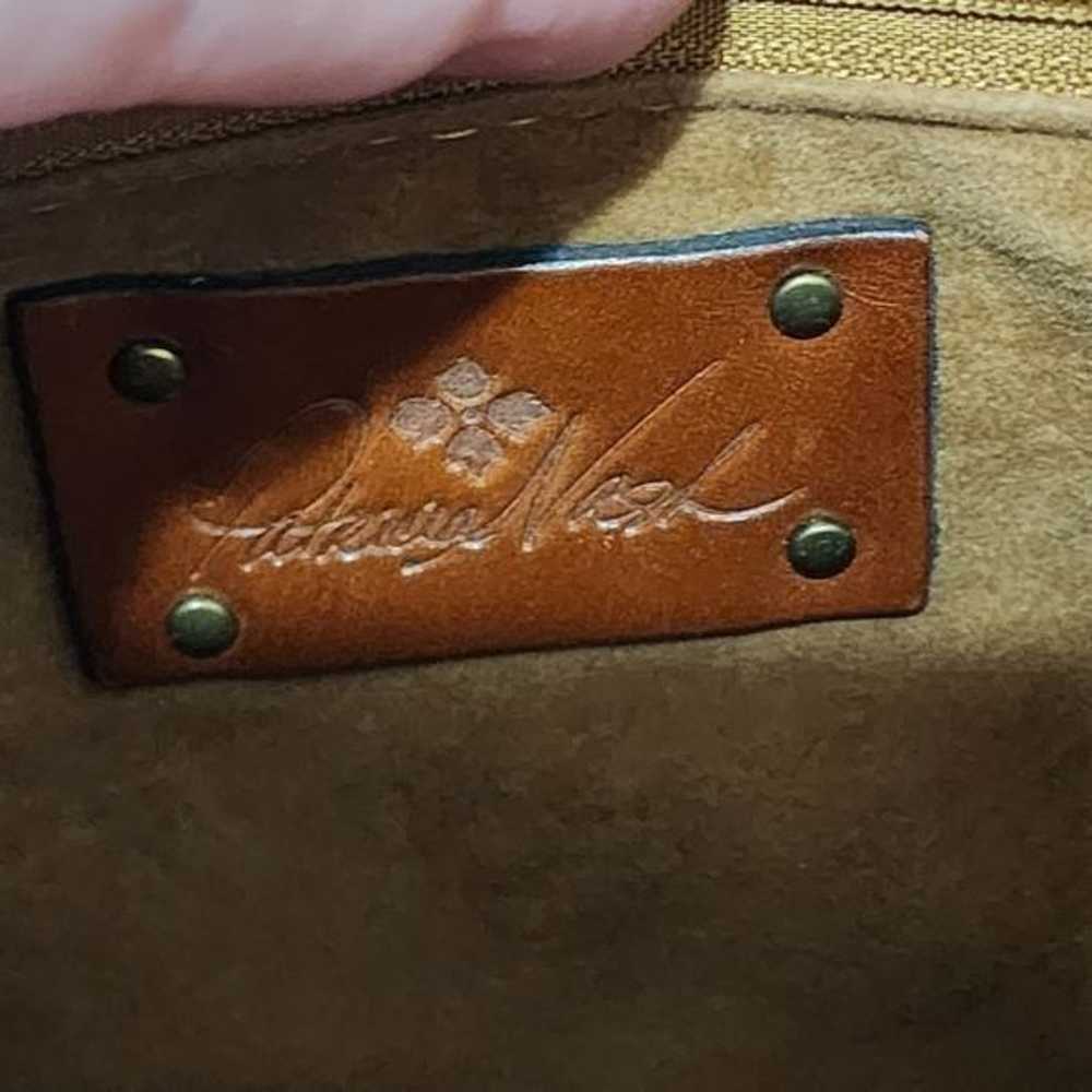 PATRICIA NASH London Smooth Leather Saddle Bag Cr… - image 6