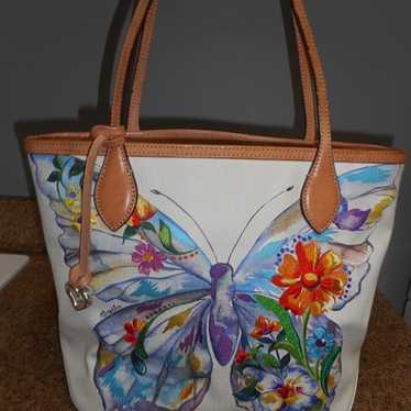 Brighton Haylie Embroidered Butterfly Tote