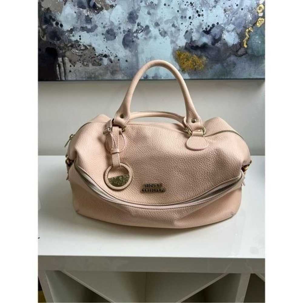 VERSACE COLLECTION Pebbled Leather Pink Handle Bag - image 7