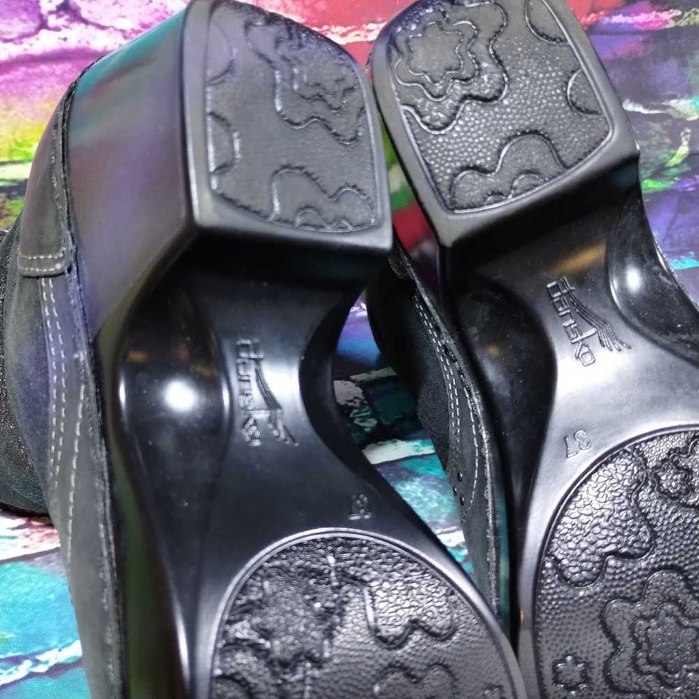 Dansko Harper Boots Women 37/6.5-7 Black Leather … - image 10