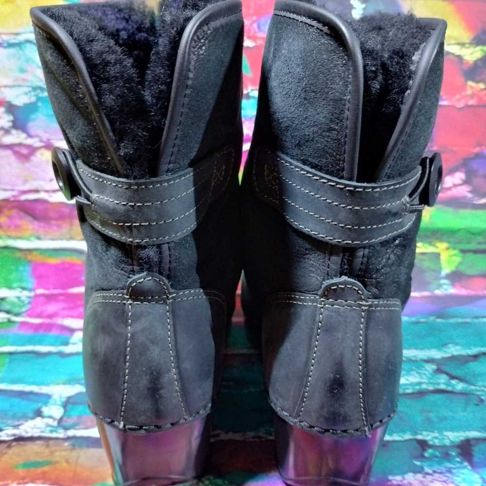 Dansko Harper Boots Women 37/6.5-7 Black Leather … - image 3