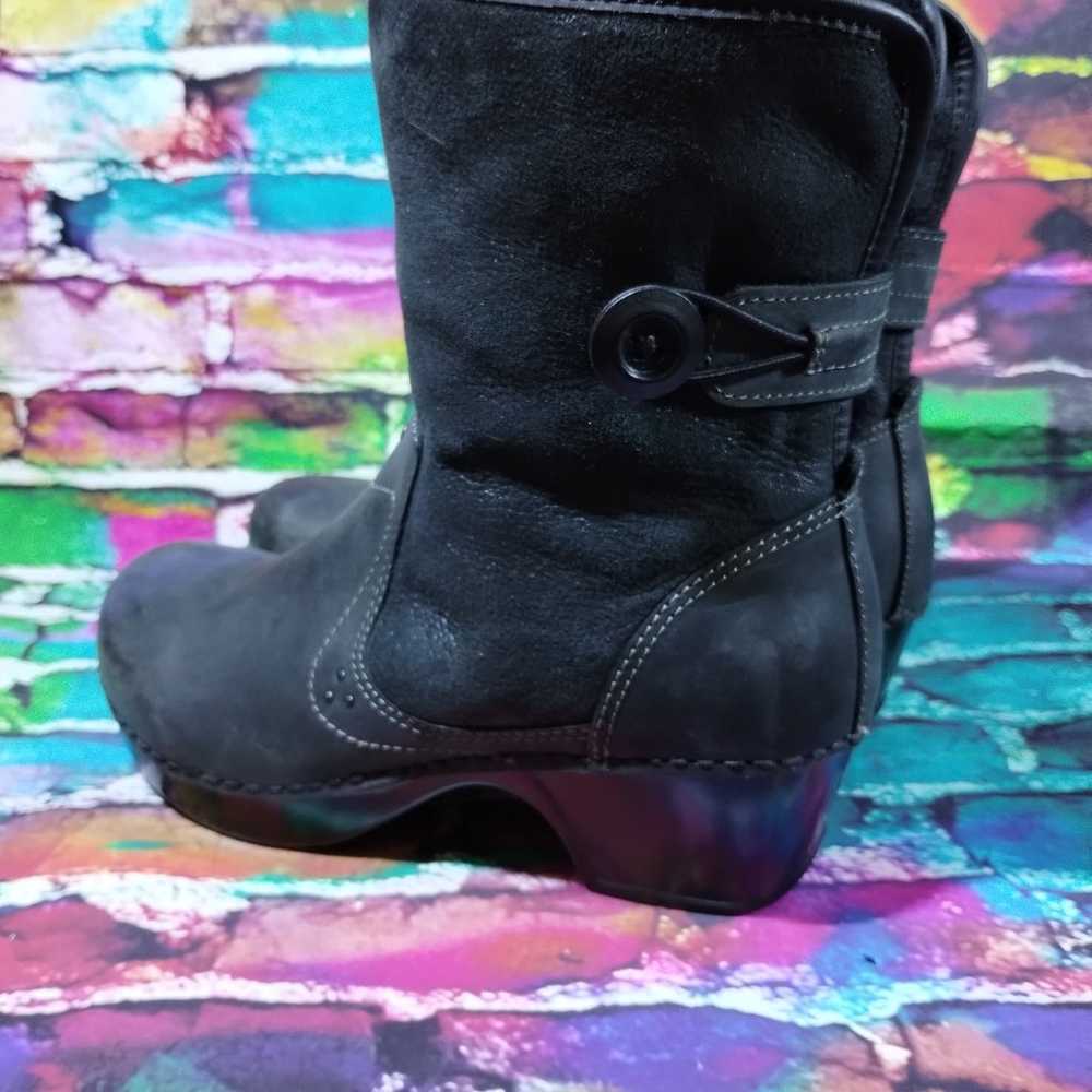 Dansko Harper Boots Women 37/6.5-7 Black Leather … - image 4