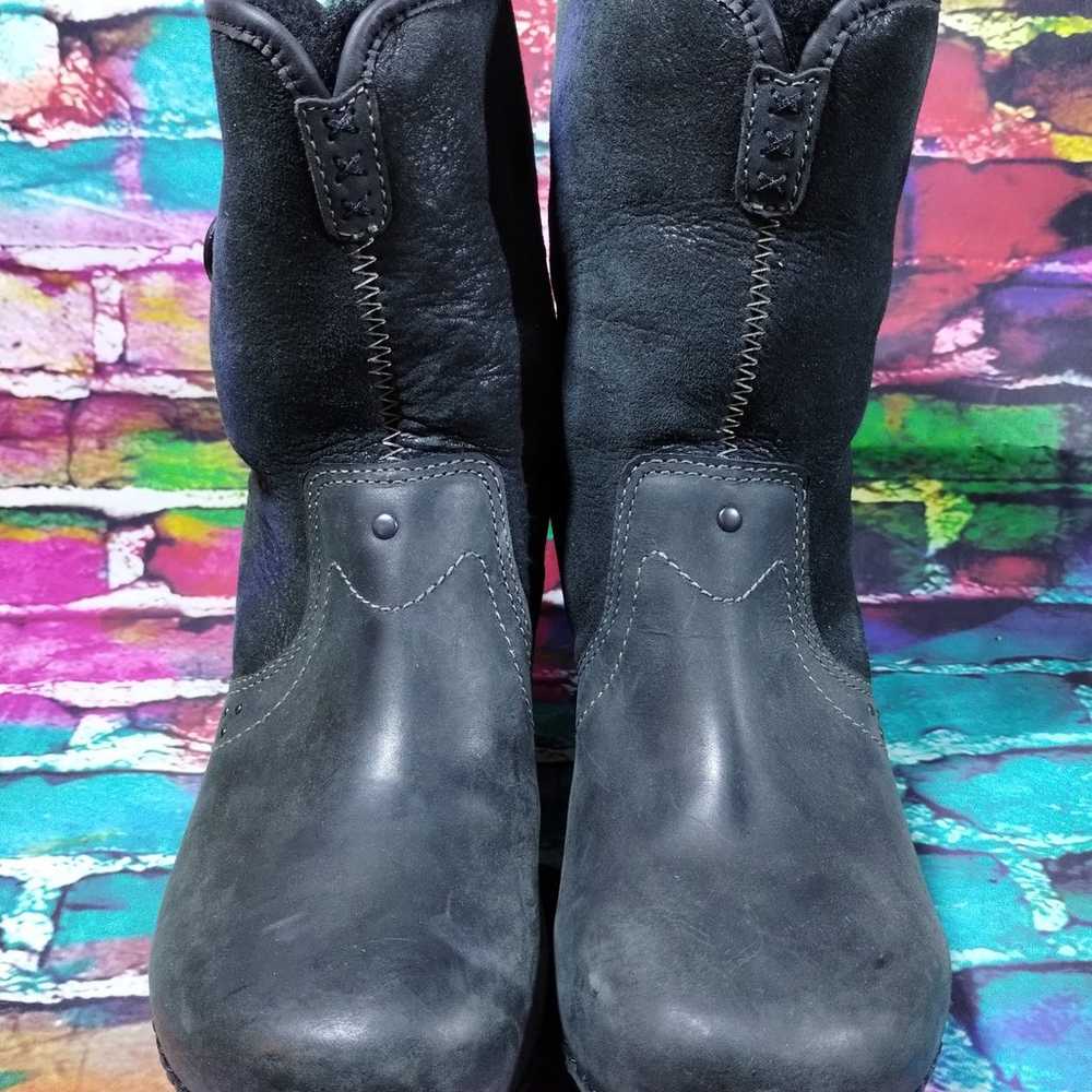 Dansko Harper Boots Women 37/6.5-7 Black Leather … - image 6