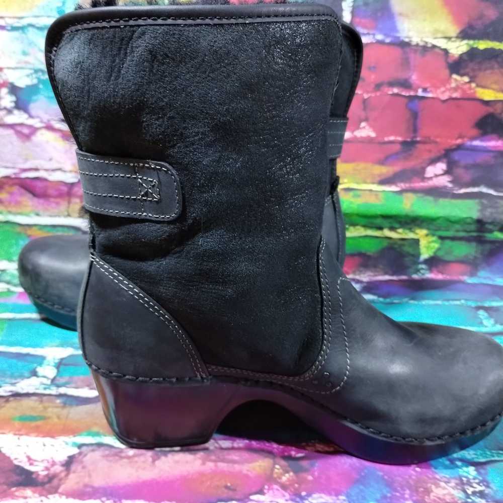 Dansko Harper Boots Women 37/6.5-7 Black Leather … - image 8