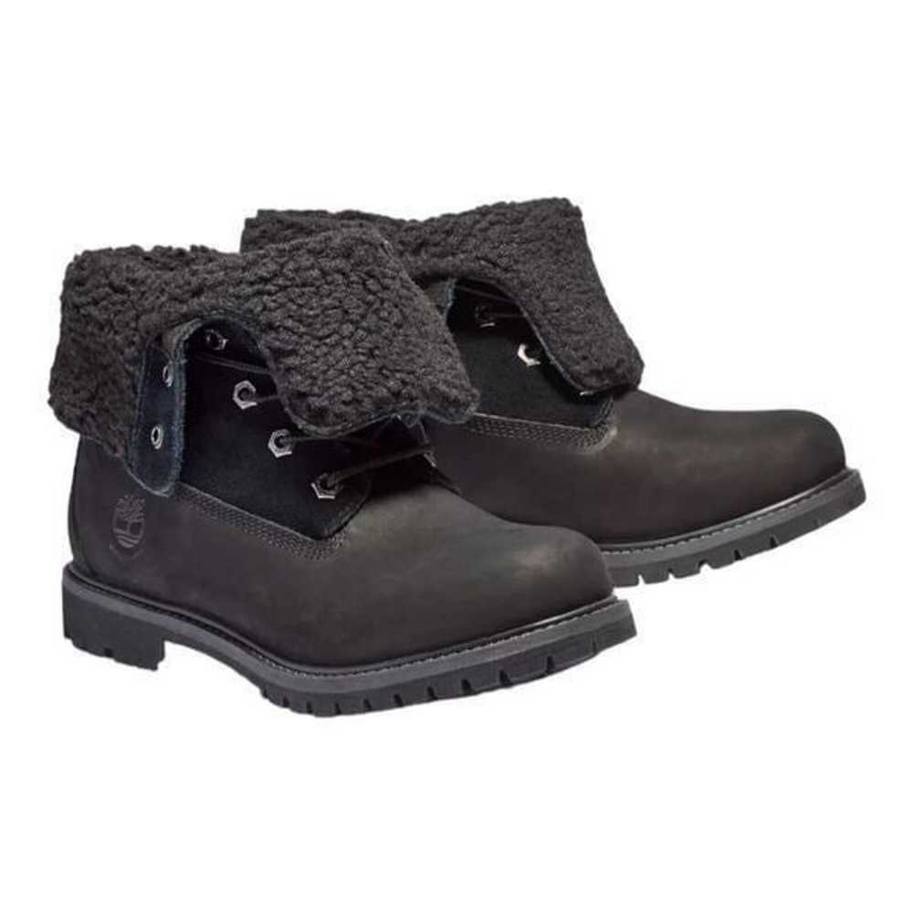 Timberland Boots Womens 6.5 Black Waterproof Roll… - image 10