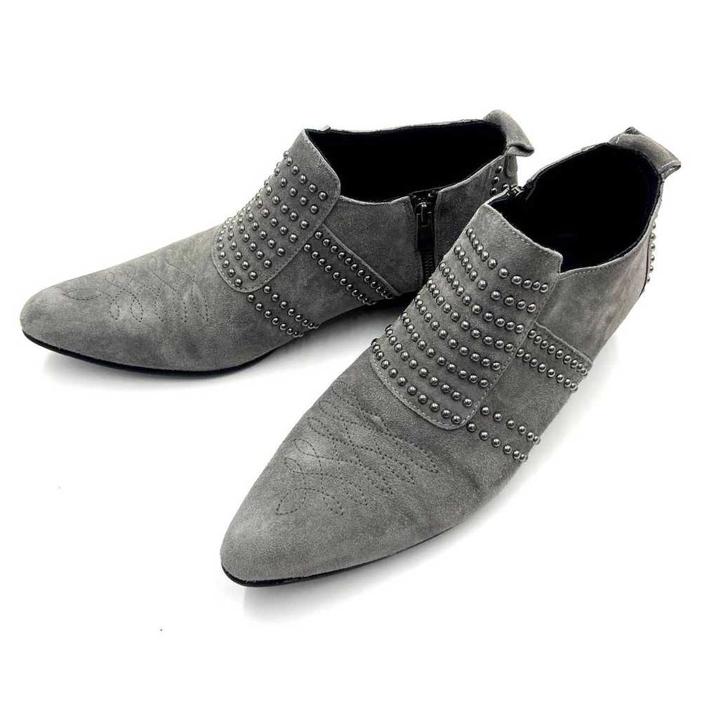 Anine Bing Low Charlie Bootie Grey Gray Size 37 - image 2