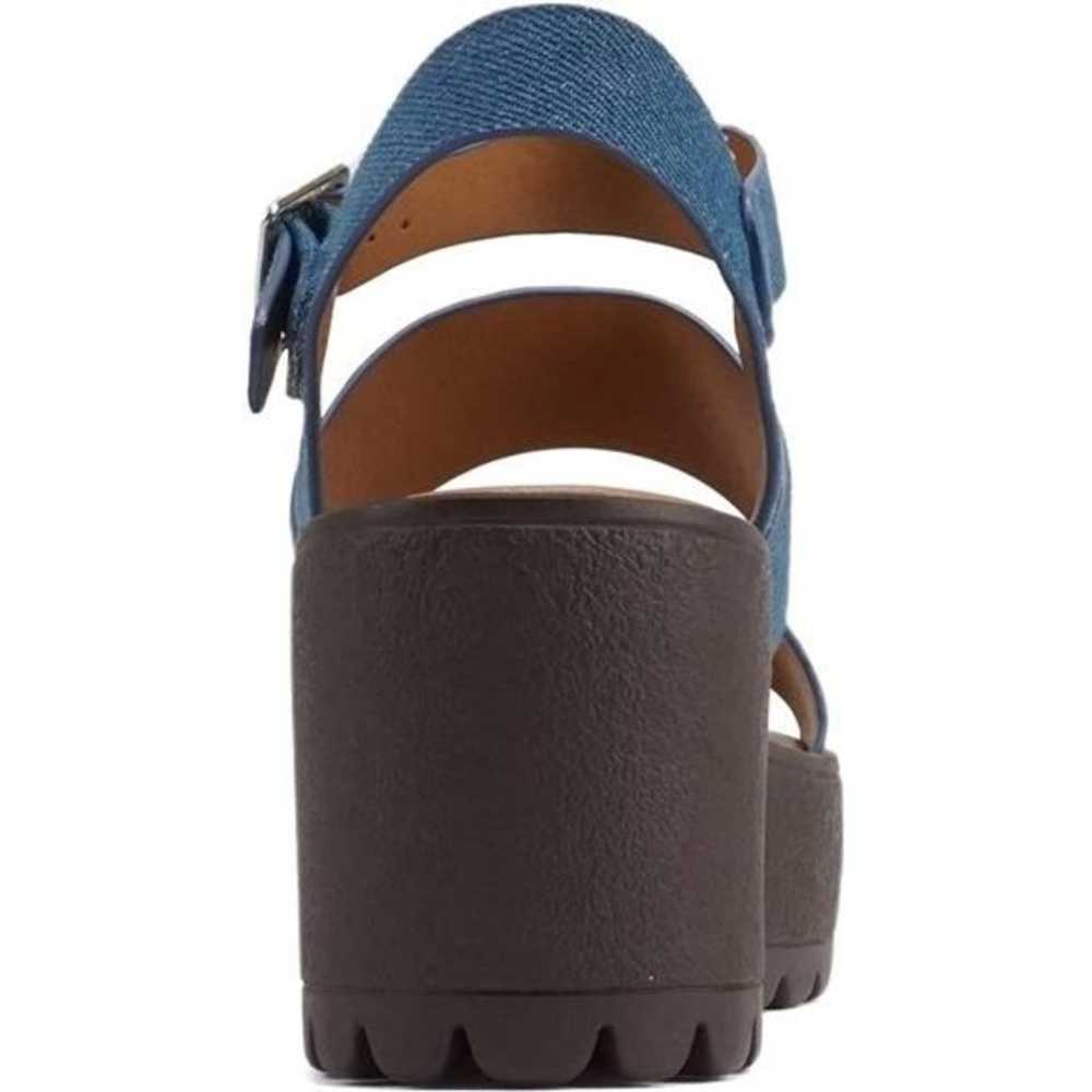 Women's Lug Sole Block Heel Sandals - Open Toe Ad… - image 2
