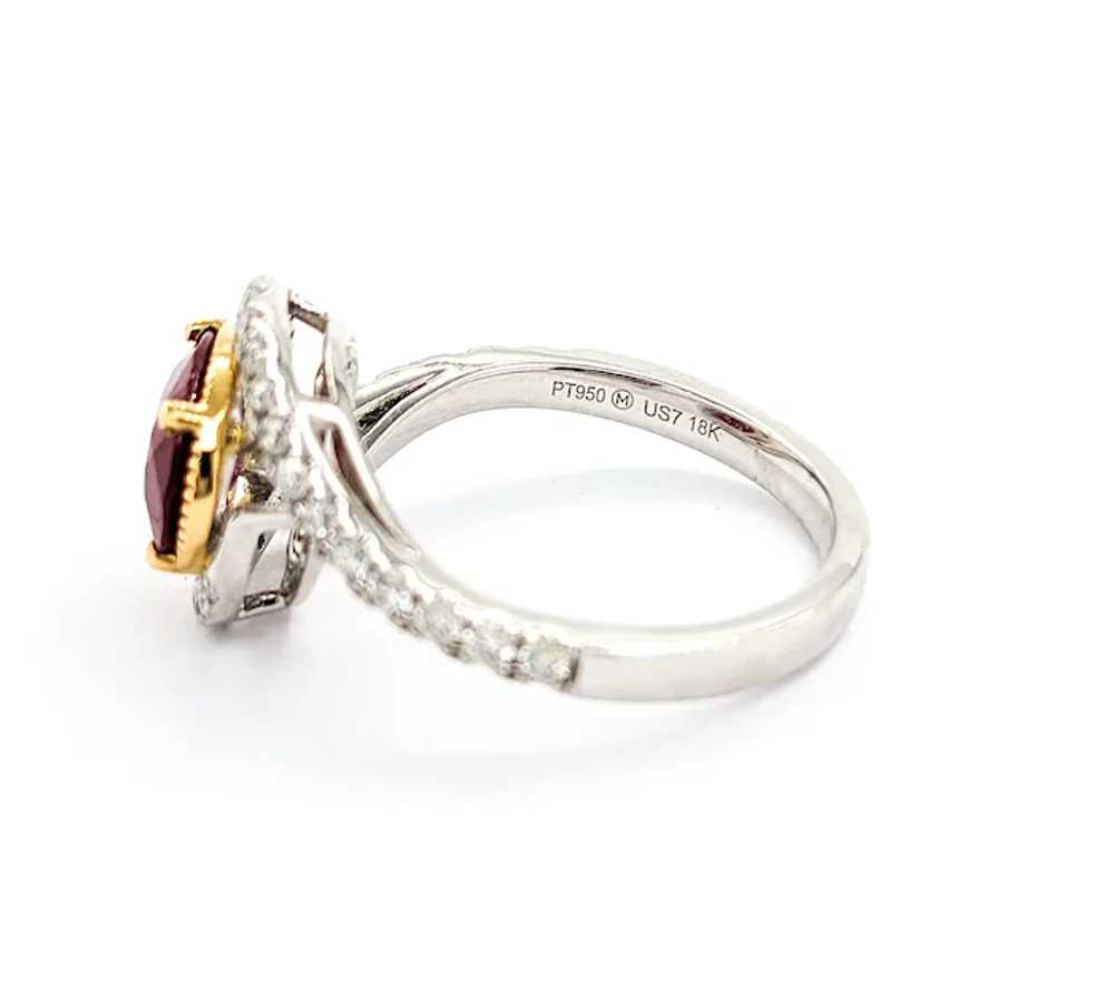 1.8ct Ruby & .34ctw Diamond Ring In Platinum - image 8