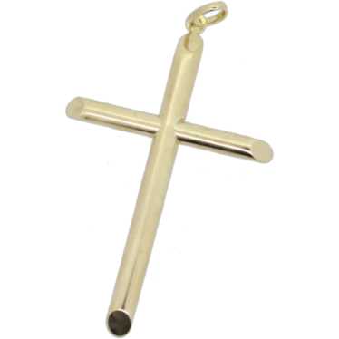 10k Yellow Gold Hollow Cross Pendant