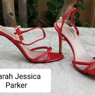 SJP Sarah Jessica Parker  strappy heels sandals