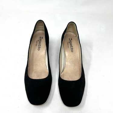 REPETTO MARLOW DEC AD black suede pumps size 38