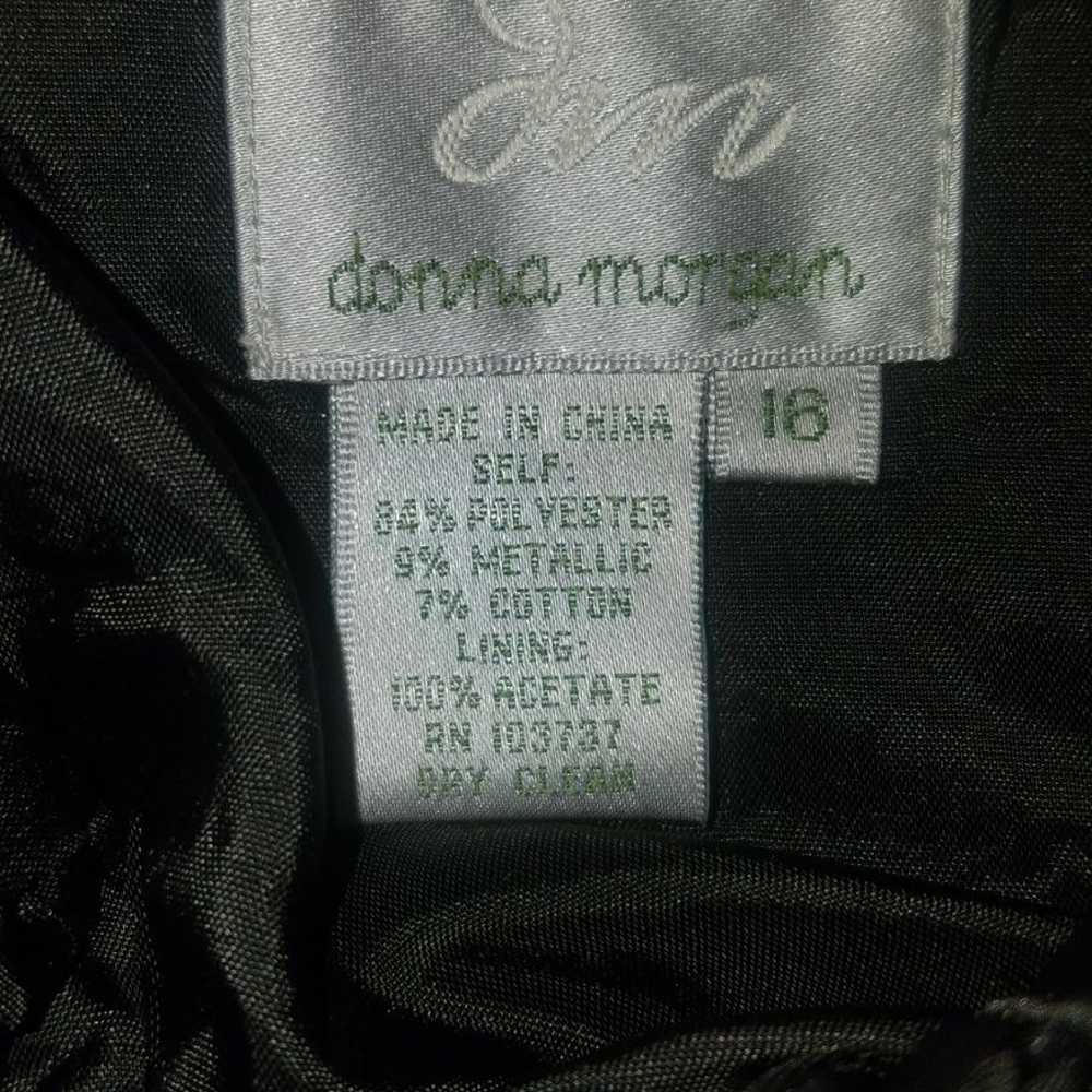 Donna Morgan black/silver evening dress - image 5