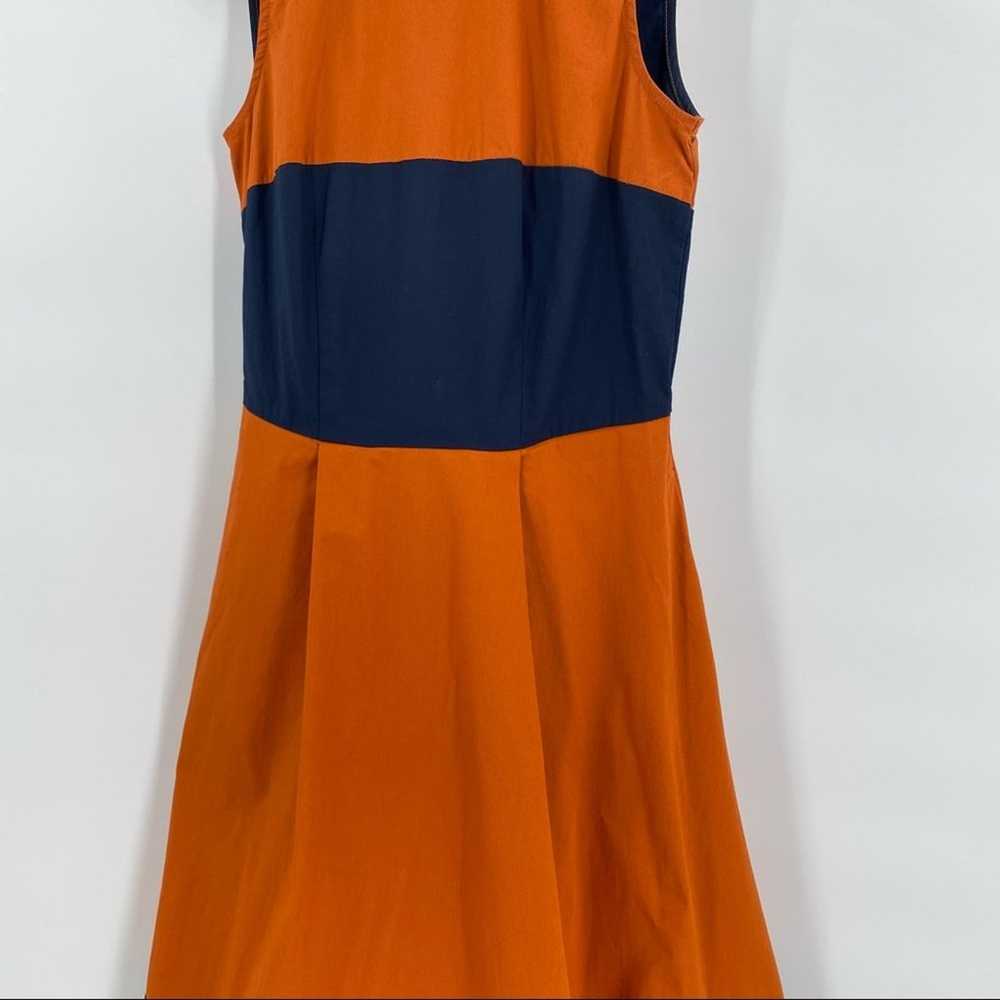 Eshakti orange and blue maxi dress size 2 sleevel… - image 3