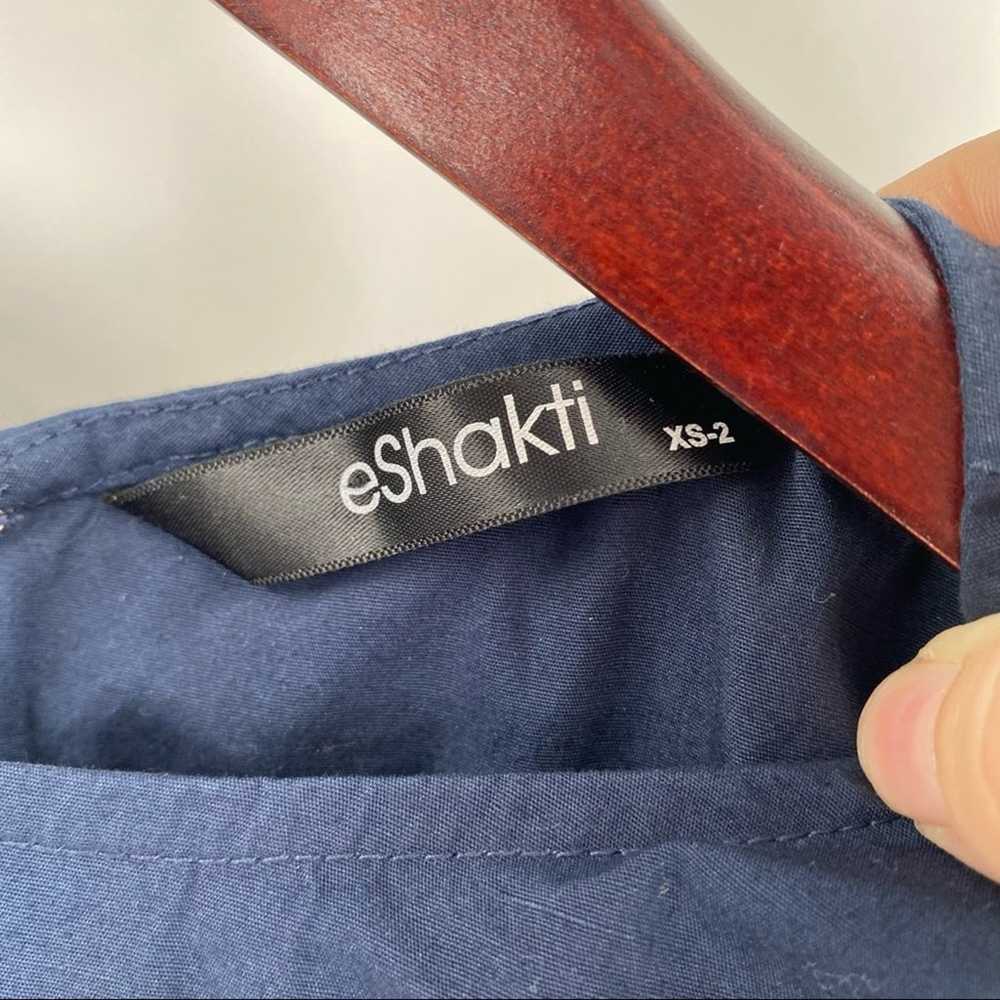 Eshakti orange and blue maxi dress size 2 sleevel… - image 4