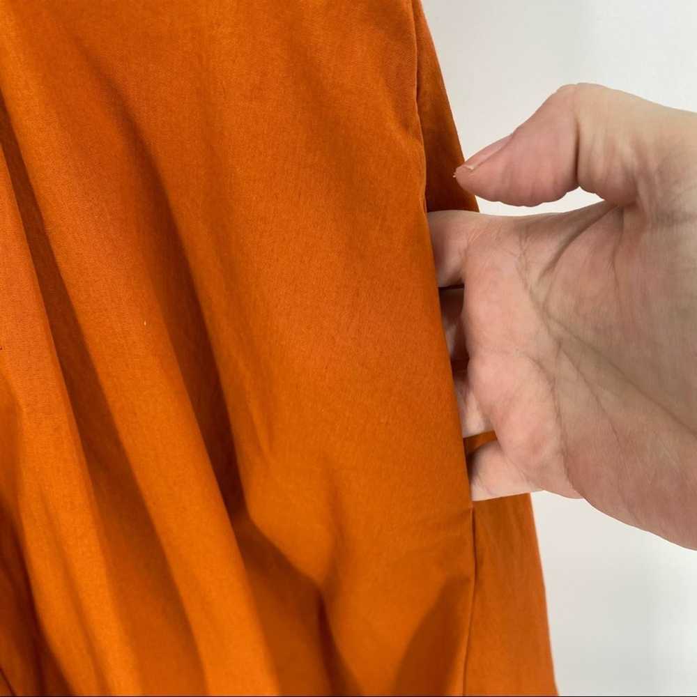 Eshakti orange and blue maxi dress size 2 sleevel… - image 5