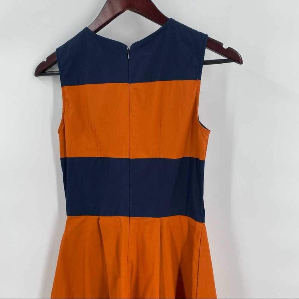 Eshakti orange and blue maxi dress size 2 sleevel… - image 6