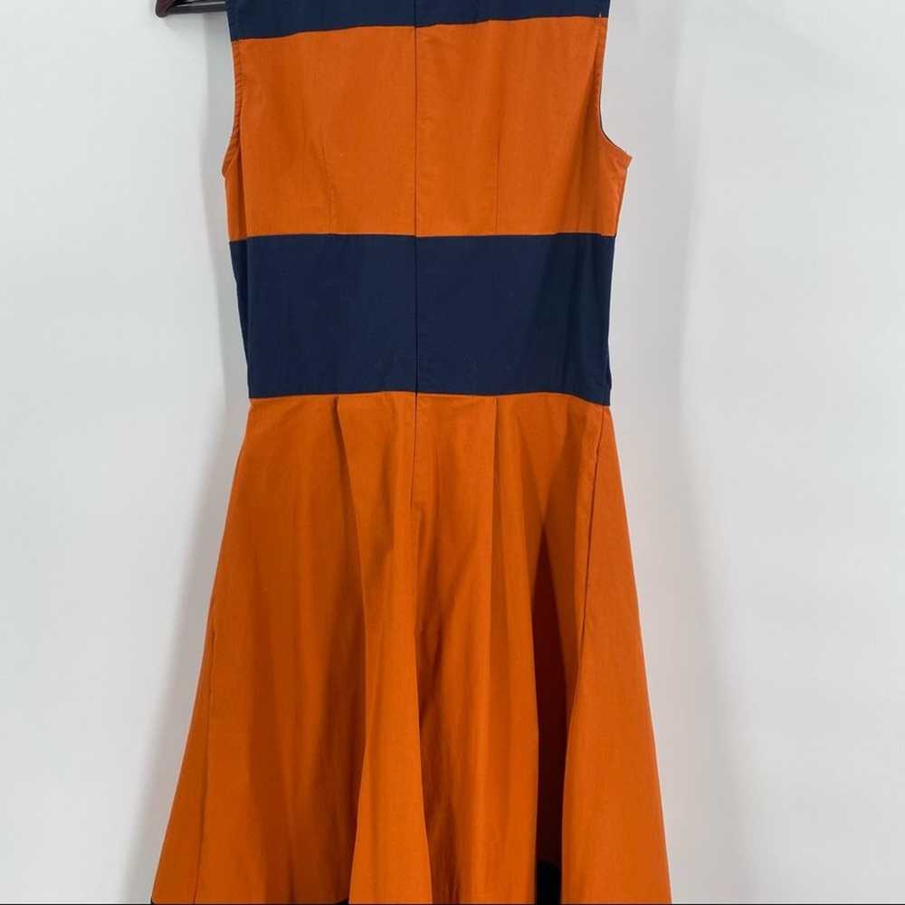 Eshakti orange and blue maxi dress size 2 sleevel… - image 8