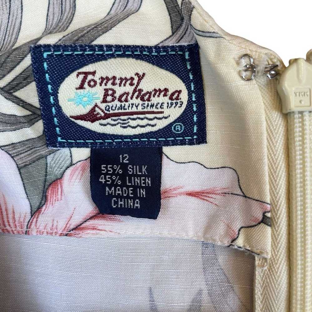 Tommy Bahama Dress Women's Size 12 Silk Linen Ble… - image 6