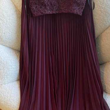 Maroon two piece formal dress - image 1