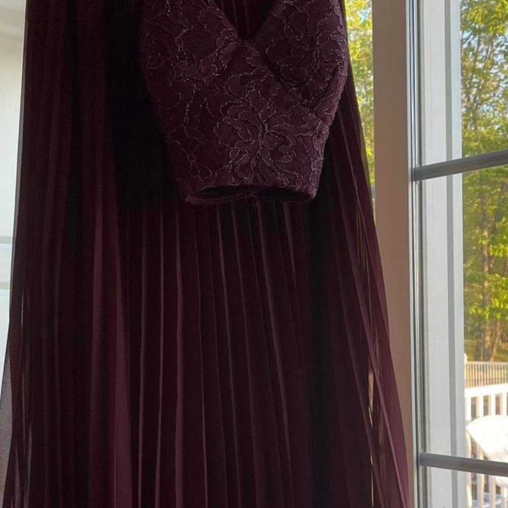 Maroon two piece formal dress - image 2