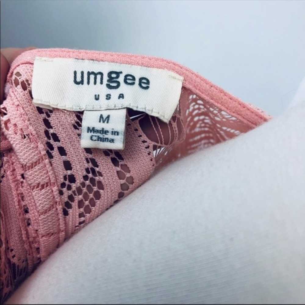 Umgee Floral Lacey Babydoll Sleeveless Shift Dres… - image 7