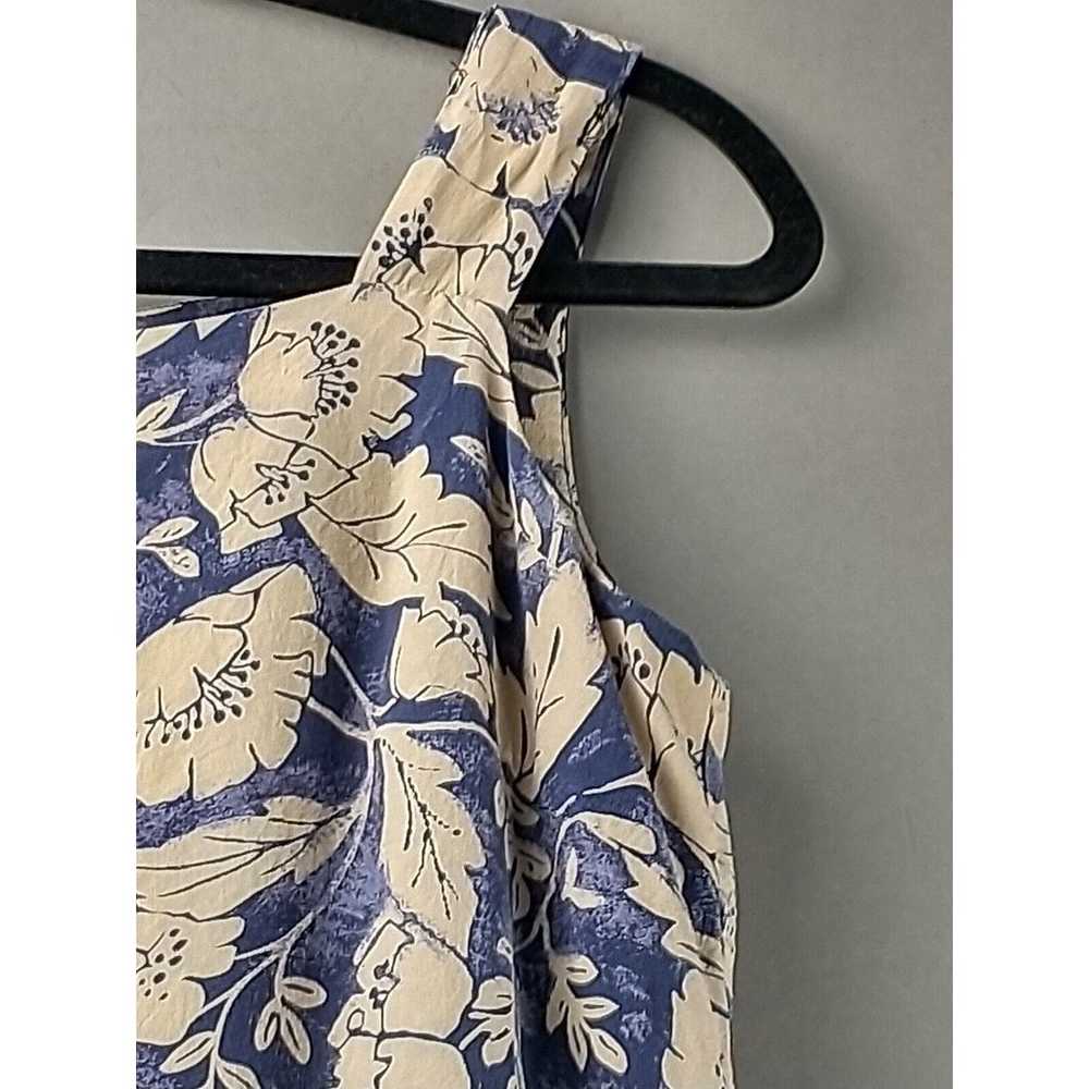 JM Studio John Meyer Blue Tan Sleeveless Silk Flo… - image 5