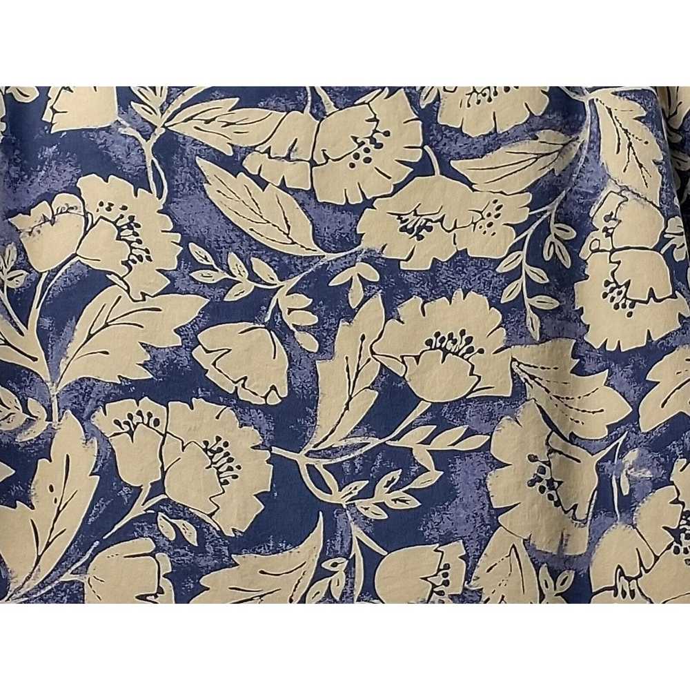 JM Studio John Meyer Blue Tan Sleeveless Silk Flo… - image 7