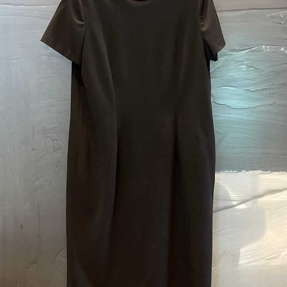 VTG Leslie Fay Sleeveless Black Dress w/Jacket Go… - image 6