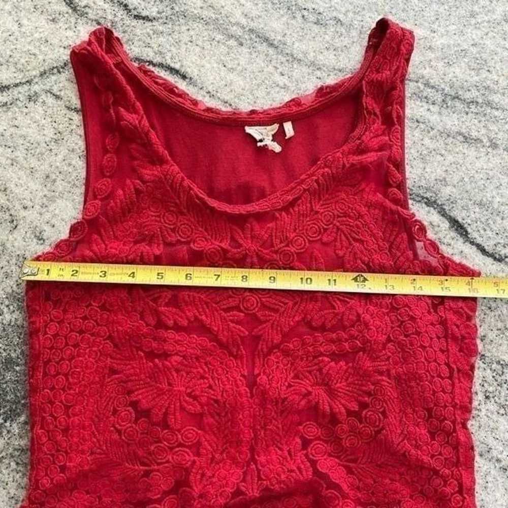 Anthropologie Lika Large Red Dress Sleeveless Cro… - image 7