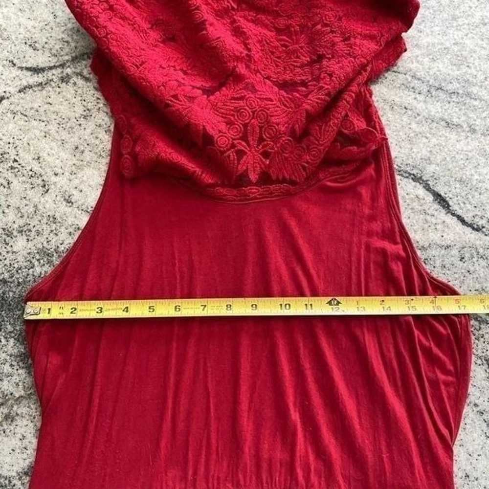 Anthropologie Lika Large Red Dress Sleeveless Cro… - image 8