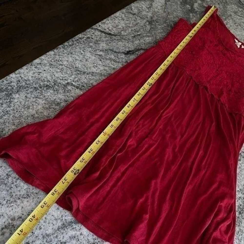 Anthropologie Lika Large Red Dress Sleeveless Cro… - image 9