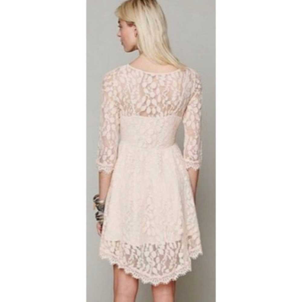 Free People Floral embroidered mesh mini dress - image 2