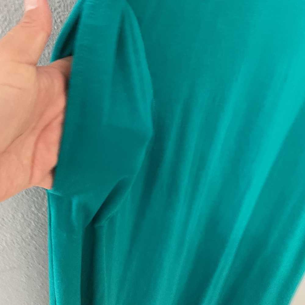 J. Jill turquoise teal sleeves maxi stretch dress… - image 4