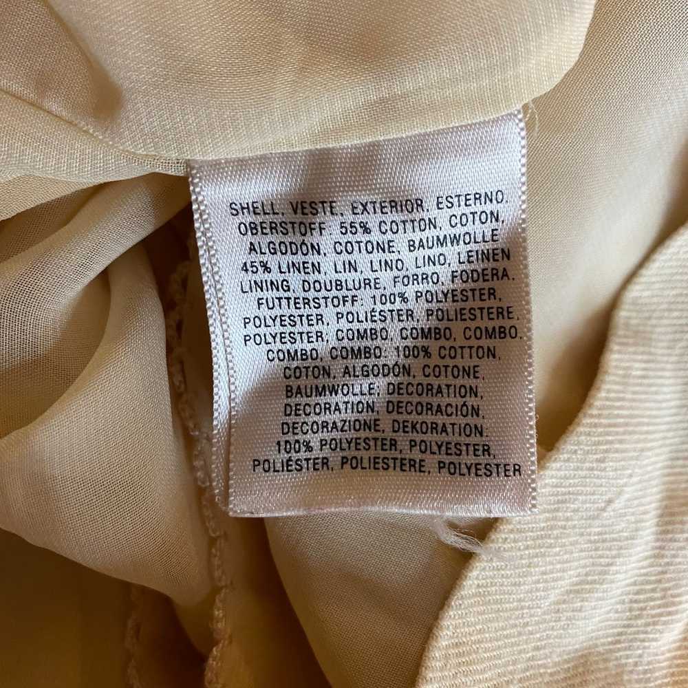 Postmark Anthropologie Dress Sleeveless Cream Flo… - image 6