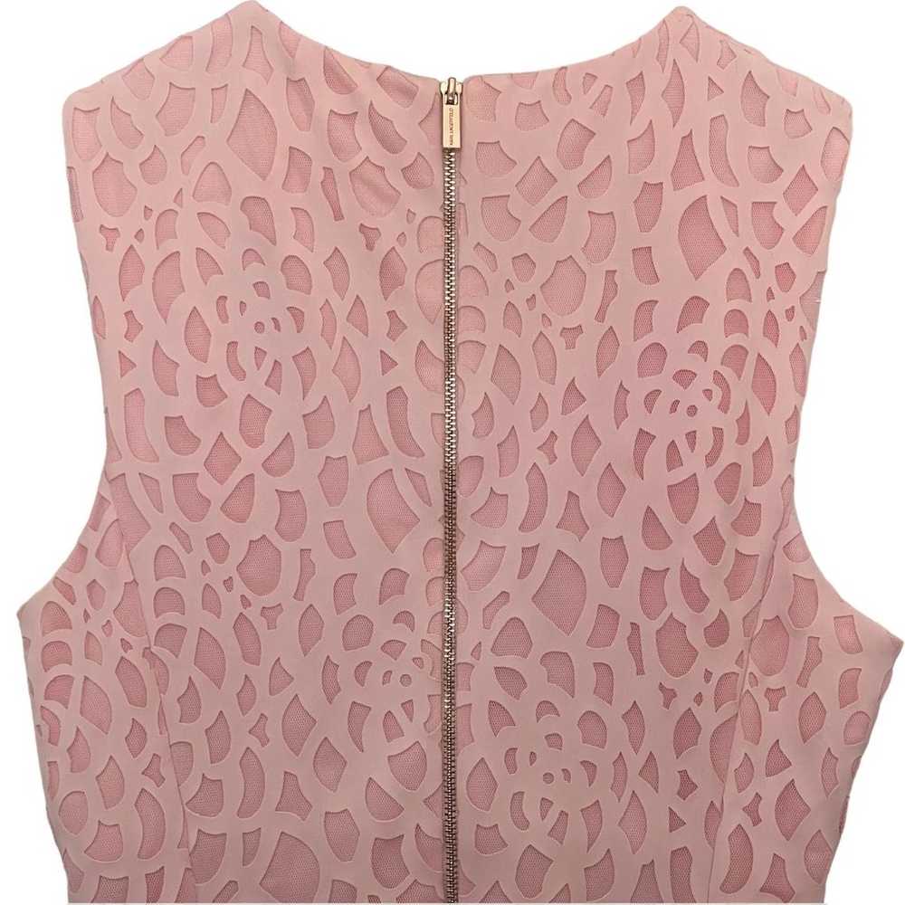 Karl Lagerfeld Paris Pink Lace Sheath Mini Dress … - image 5