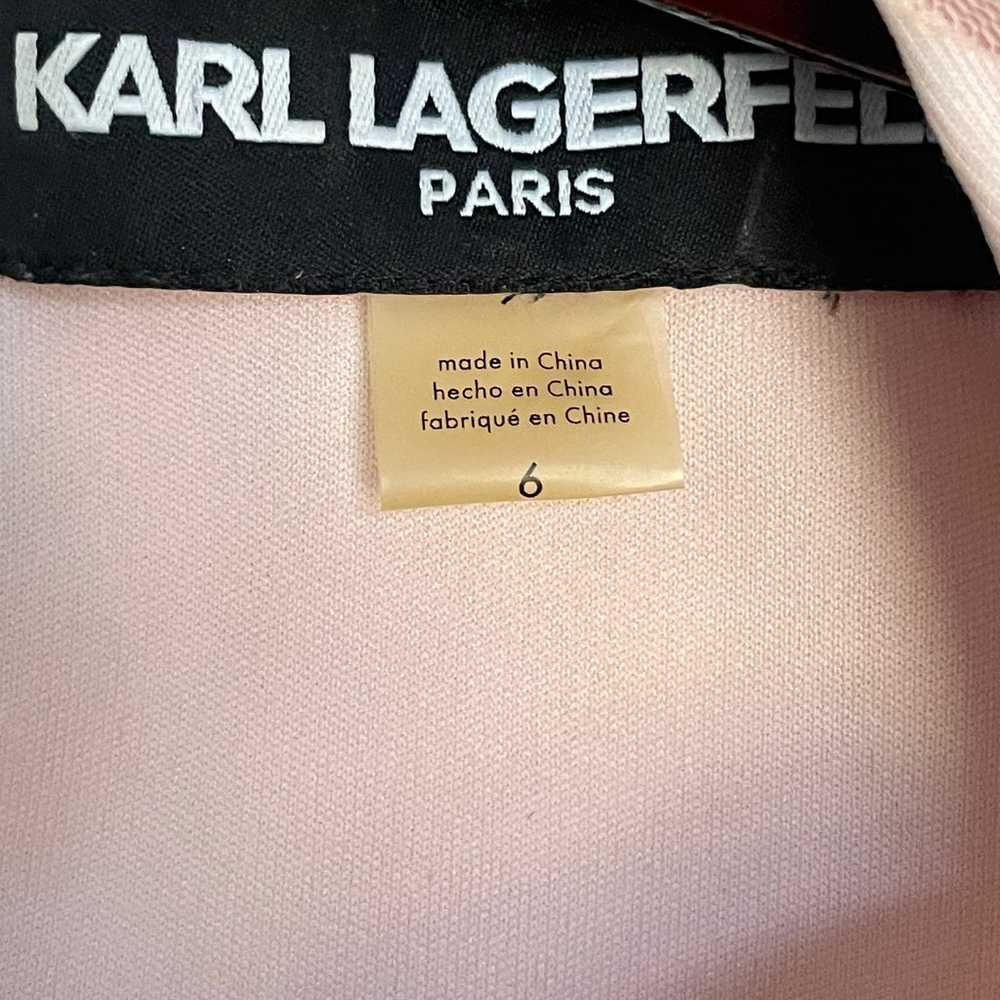 Karl Lagerfeld Paris Pink Lace Sheath Mini Dress … - image 6
