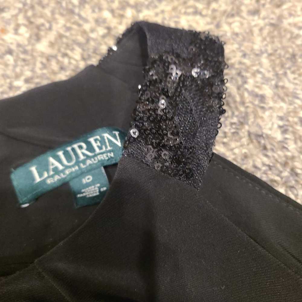 Lauren Ralph Lauren Womens Cold Shoulder Black Dr… - image 8